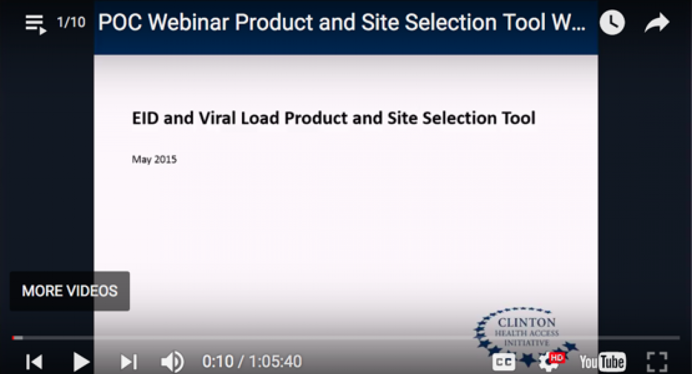 Image of POC Product and Site Selection Webinar (May 2016)