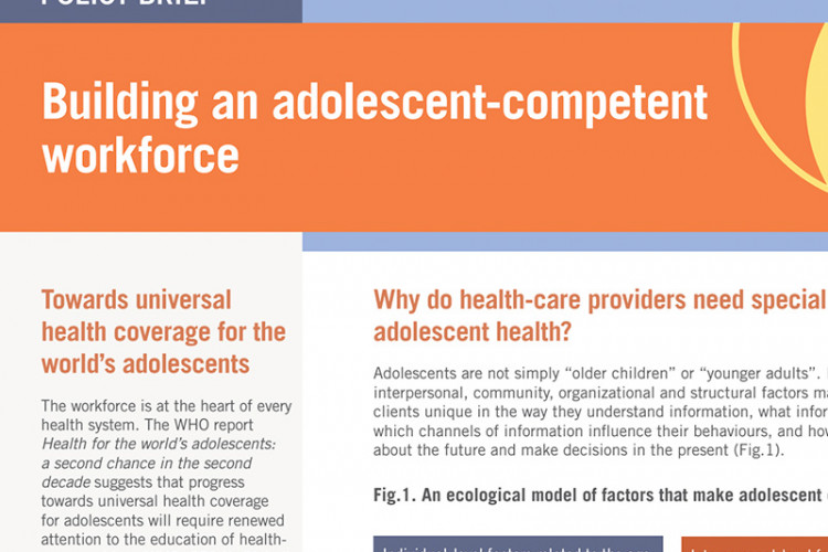 Building an adolescent Competent Workforce cover