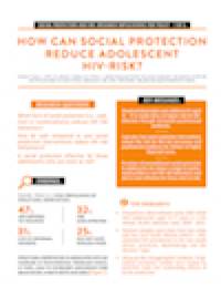 How Can Social Protection Reduce Adolescent HIV-Risk?