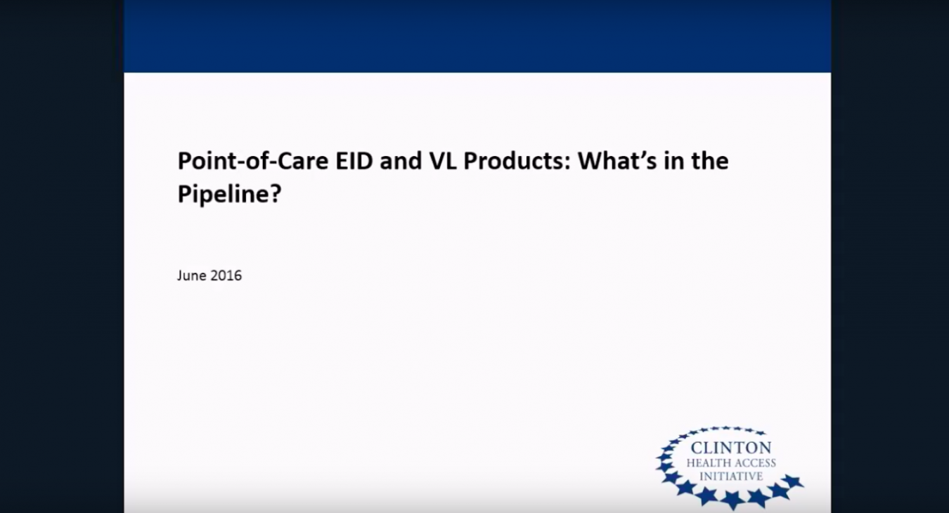 POC EID and VL Products: What's in the Pipeline?