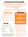 How Can Social Protection Reduce Adolescent HIV-Risk?