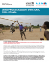 Developing an Adolescent Operational Plan - Rwanda