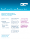 The Social Marketing Benchmark Criteria