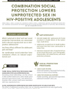 Combination Social Protection Lowers Unprotected Sex in HIV+ Adolescents