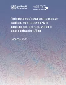 The importance of sexual and reproductive health and rights to prevent ...